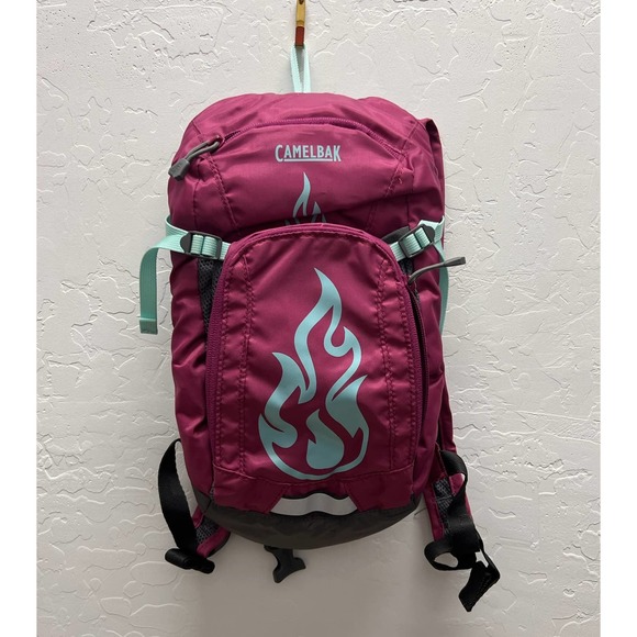 Camelbak Handbags - Camelbak Kids' Mini M.U.L.E. 50 oz Hydration Pack - Pink with Flames Bag